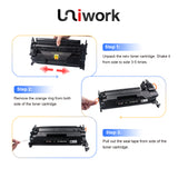 Uniwork 26A M426fdw Compatible Toner Cartridge Replacement for HP 26A CF226A 26X CF226X use for HP LaserJet Pro M402n M402dn M402dw, HP LaserJet Pro MFP M426fdw M426fdn M426dw Printer (1 Black)