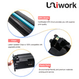 Uniwork 26A M426fdw Compatible Toner Cartridge Replacement for HP 26A CF226A 26X CF226X use for HP LaserJet Pro M402n M402dn M402dw, HP LaserJet Pro MFP M426fdw M426fdn M426dw Printer (1 Black)