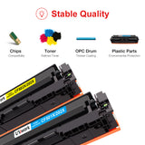Uniwork Compatible Toner Cartridge Replacement for HP 202X 202A CF500X CF500A use with Laserjet Pro MFP M281fdw M254dw M281cdw M281 M281dw M280nw Toner Printer (Black, Cyan, Magenta, Yellow)