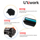 Uniwork 48A Toner Cartridge Compatible for HP 48A CF248A Replacement for HP LaserJet Pro M15w, HP LaserJet Pro M29w, M15, M16, M15a, M16a, MFP M28, M29, M28a, M28w, M29a Printer (1 Black)