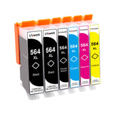 Uniwork Compatible Ink Cartridge Replacement for HP 564 564XL for Photosmart 7525 7520 7510 C309a C310a B8550 D5460 C6350 D7560 Printer (4BK/2PB/2C/2M/2Y), 12 Packs