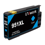 Uniwork Compatible Ink Cartridge Replacement for HP 950XL 951XL use for OfficeJet Pro 8610 8600 8630 8615 276dw 8100 8620 8625 251dw Printer (5 Pack)
