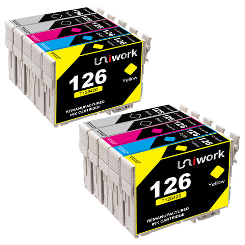 Uniwork Remanufactured Ink Cartridge Replacement for Epson 200 200XL for WF-2540 WF-2530 WF-2520 XP-410 XP-400 XP-200 Printer (10 Pack)