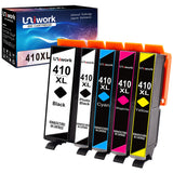 Uniwork Remanufactured Ink Cartridge Replacement for Epson 410XL 410 XL T410XL use for Expression XP-7100 XP-830 XP-640 XP-630 XP-530 XP-635 Printer (Black, Cyan, Magenta, Yellow, Photo Black) 5 Pack