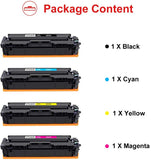 Uniwork Compatible Toner Cartridge Replacement for Canon 054 054H Cartridge 054 CRG-054 use for Color Image Class MF644Cdw LBP622Cdw MF642Cdw MF640C LBP620 Printer (1 Black 1 Cyan 1 Magenta 1 Yellow)