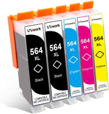 Uniwork Compatible Ink Cartridge Replacement for HP 564 564XL for Photosmart 6520 5520 4620 5510 C410a 6525 5514 OfficeJet 7510 4620 DeskJet 3522 Printer (4BK/2C/2M/2Y), 10 Packs