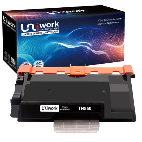 Uniwork TN850 Compatible Toner Cartridge Replacement for Brother TN-850 TN 850 TN820 TN 820 use for Brother HL-L6200DW HL-L5100DN HL-L5200DW MFC-L5700DW MFC-L5800DW MFC-L5900DW Printer (1 Black)
