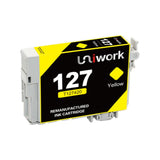 Uniwork Remanufactured Ink Cartridge Replacement for Epson 127 T127 use for Workforce 545 845 645 WF-3540 WF-3520 WF-7010 WF-7510 WF-7520 NX530 NX625 Printer (2 Black 1 Cyan 1 Magenta 1 Yellow)