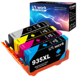 Uniwork Remanufactured Ink Cartridge Replacement for HP 934 935 934XL 935XL use for OfficeJet Pro 6830 6230 6835 6820 6815 6220 6812 Printer (1 Small Black, 1 Cyan, 1 Magenta, 1 Yellow)